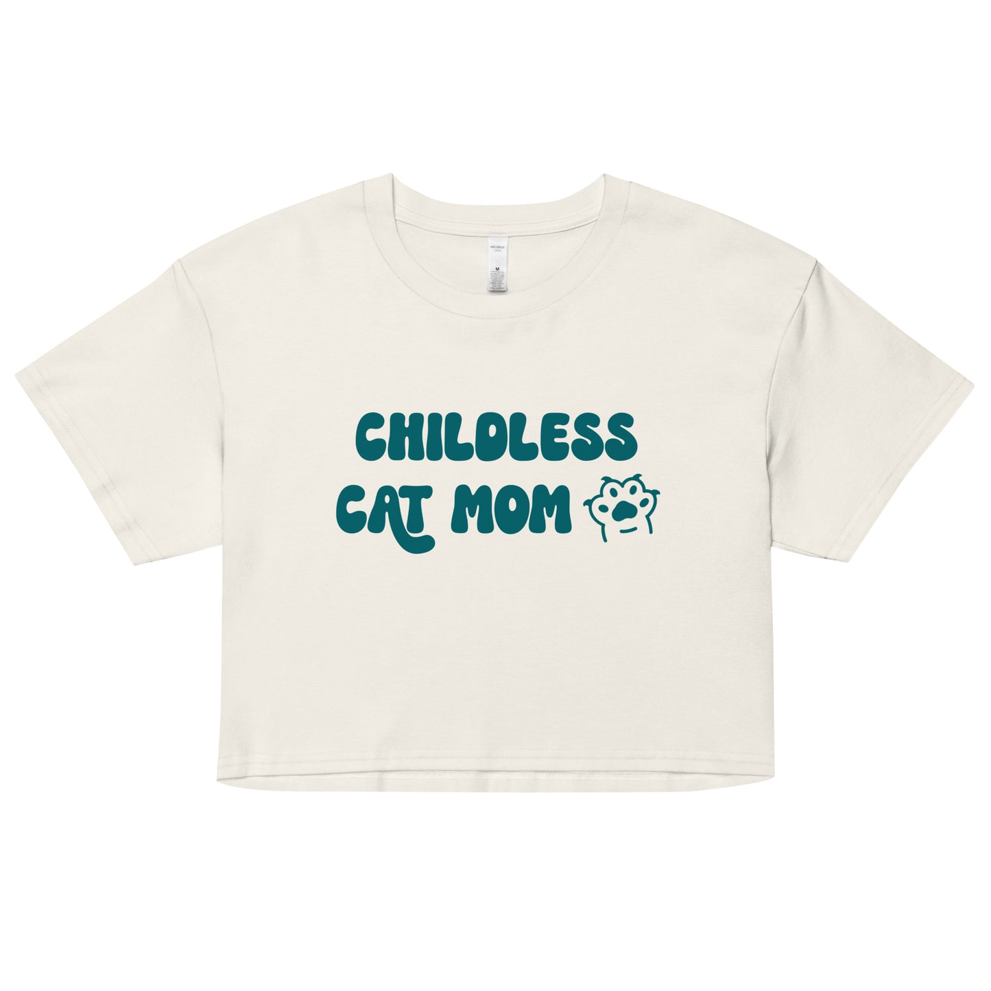 Childless Cat Mom Crop Top