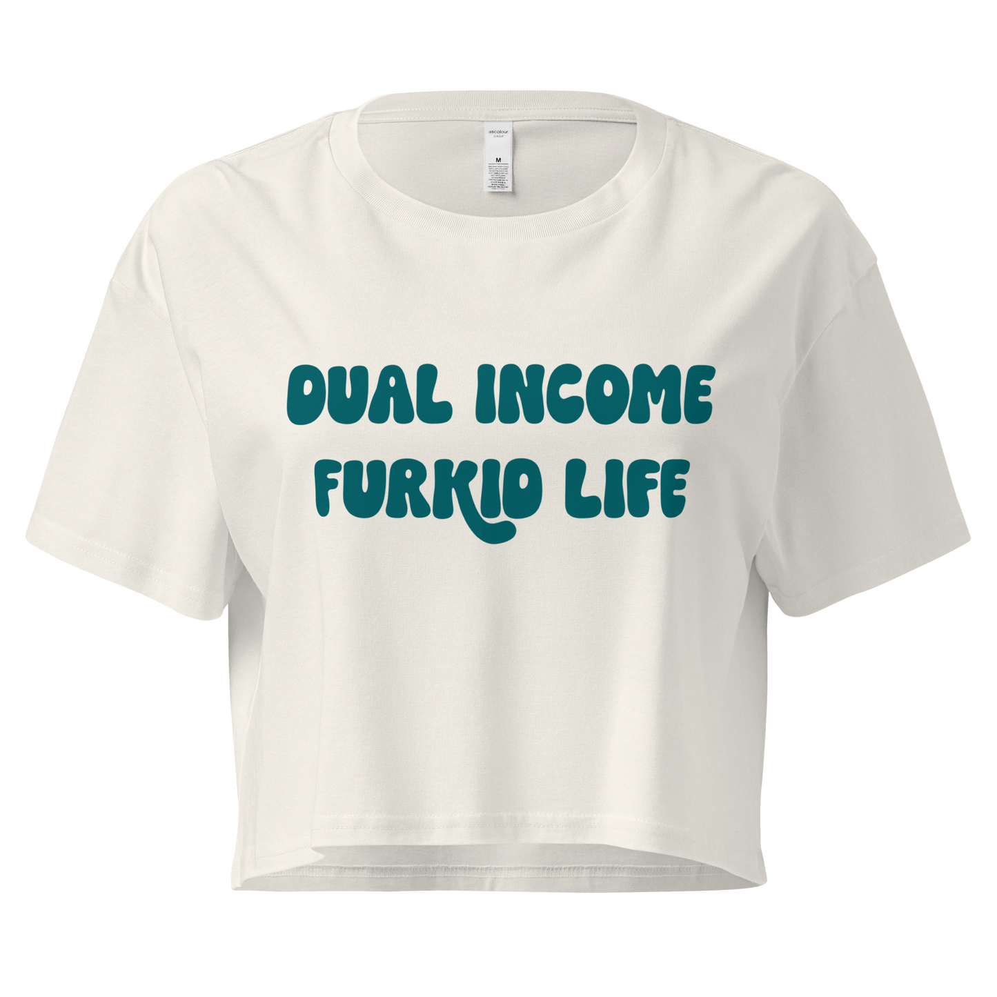 Dual Income Furkids Crop Top