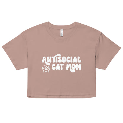 Antisocial Cat Mom Cotton Crop