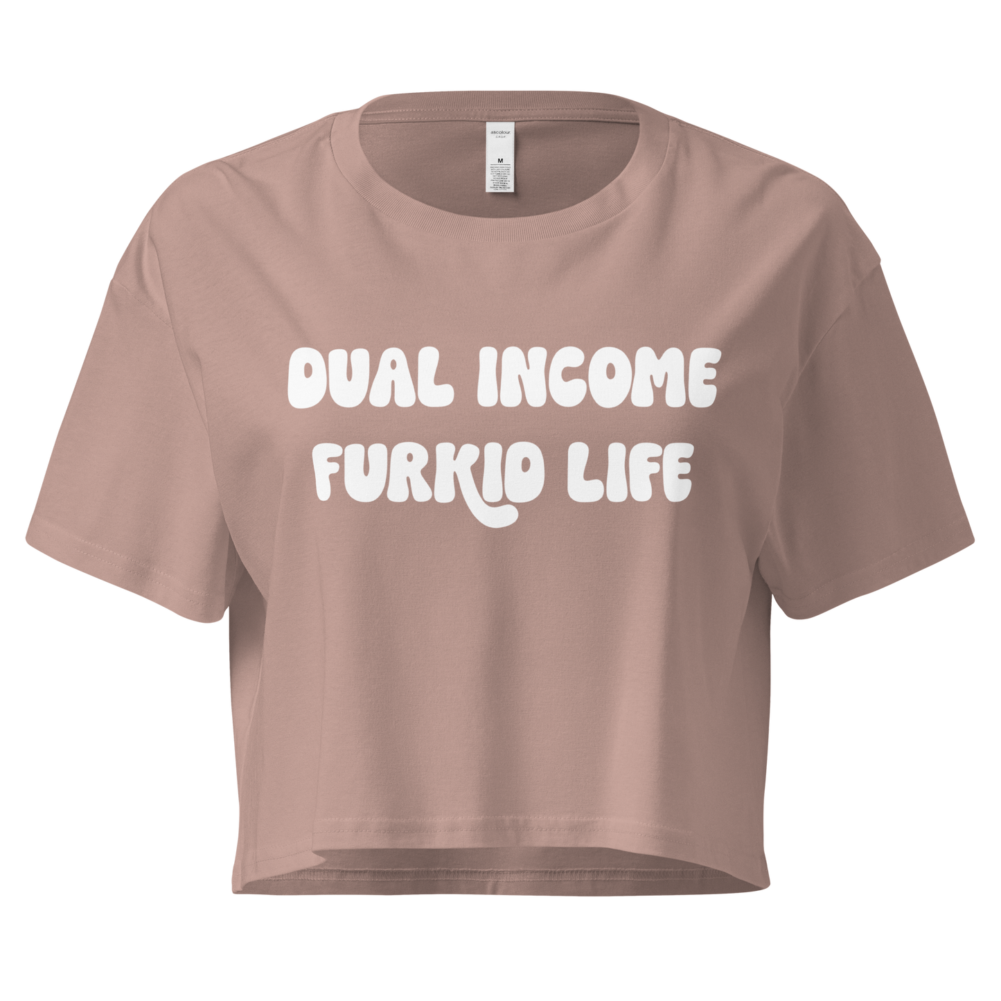 Dual Income Furkids Crop Top