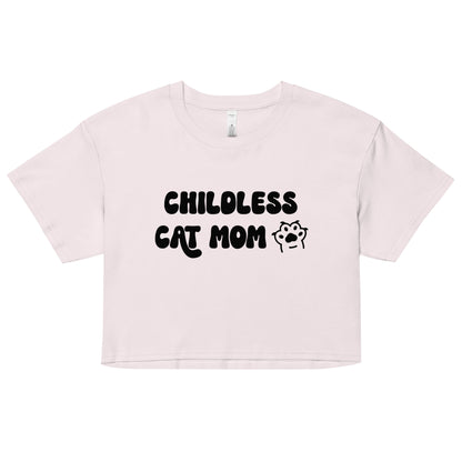 Childless Cat Mom Crop Top