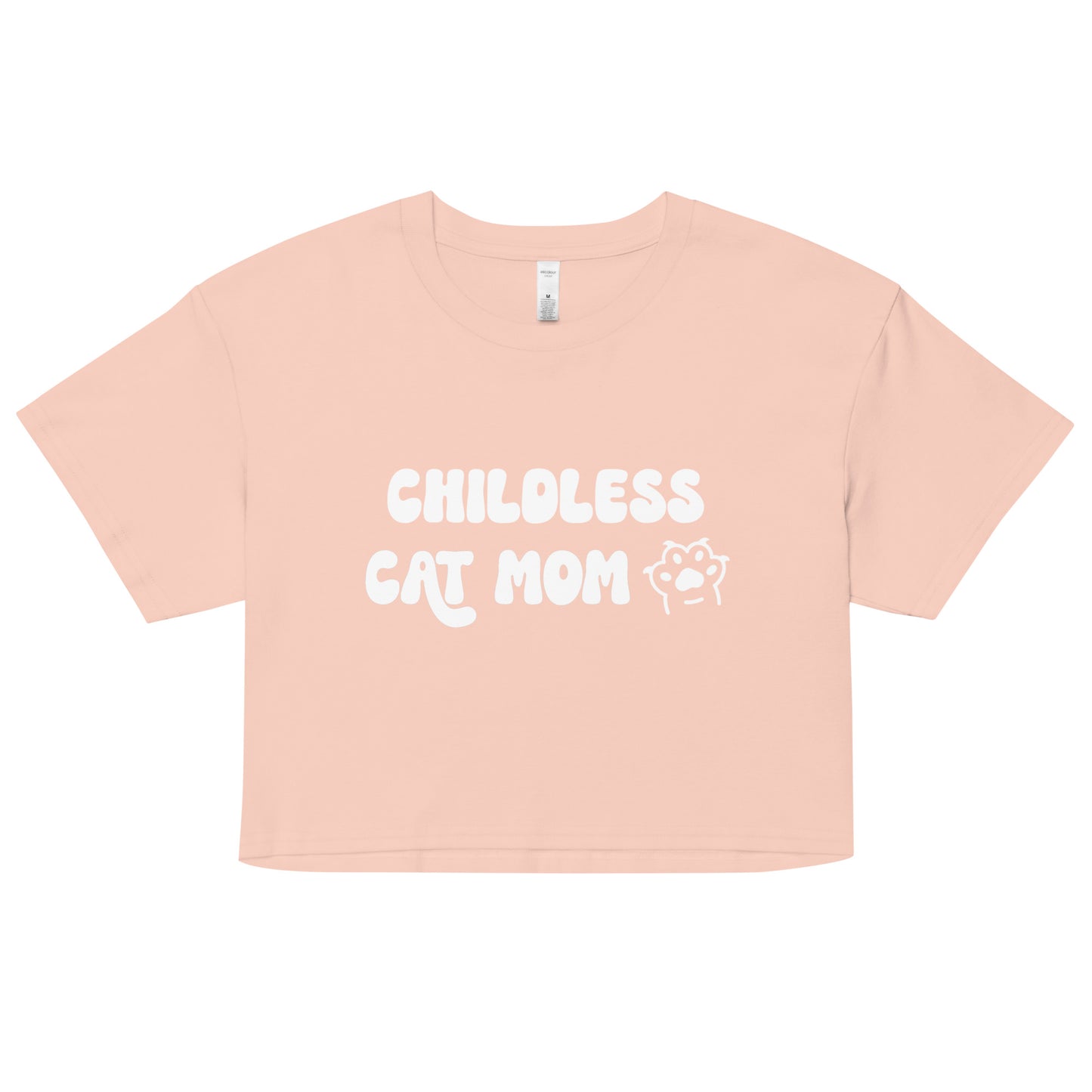 Childless Cat Mom Crop Top